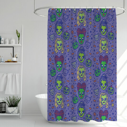 Witch Alien Sisters Parody Shower Curtain