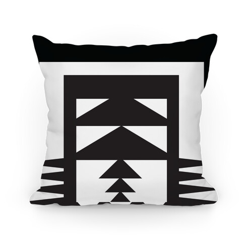 Black and White Aztec Pillow Pillow