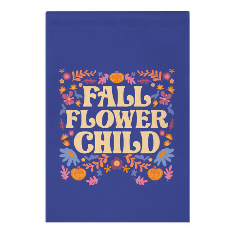 Fall Flower Child Garden Flag
