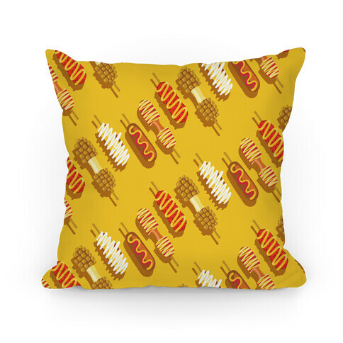 Korean Corndog Pattern Pillow