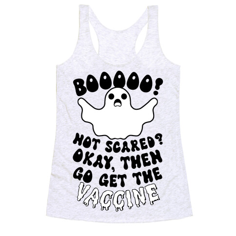 Go Get the Vaccine Ghost Racerback Tank Top