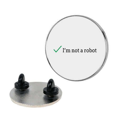 I'm Not a Robot reCaptcha Pin