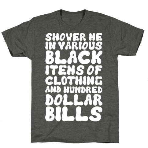 Various Black Items Of Clothing T-Shirt