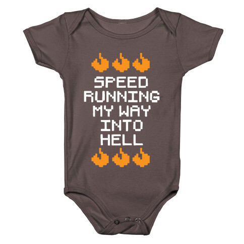 Speedrunning My Way Into Hell Baby One-Piece