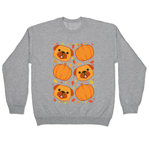 Pug Pumpkin Pattern Pullover