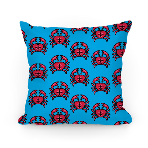 Crabs with Abs Pattern Pillow