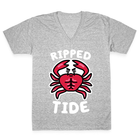 Ripped Tide V-Neck Tee Shirt