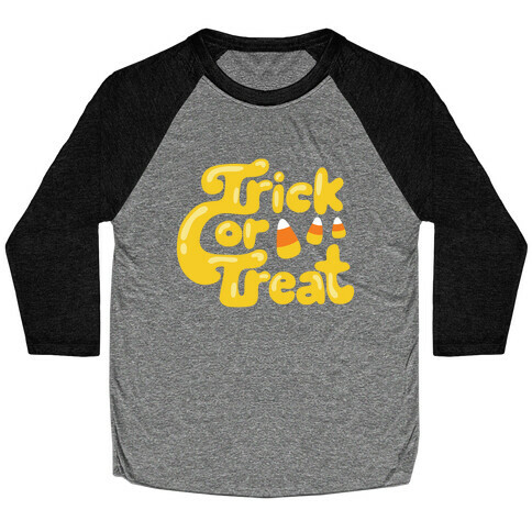 Retro Trick or Treat Baseball Tee