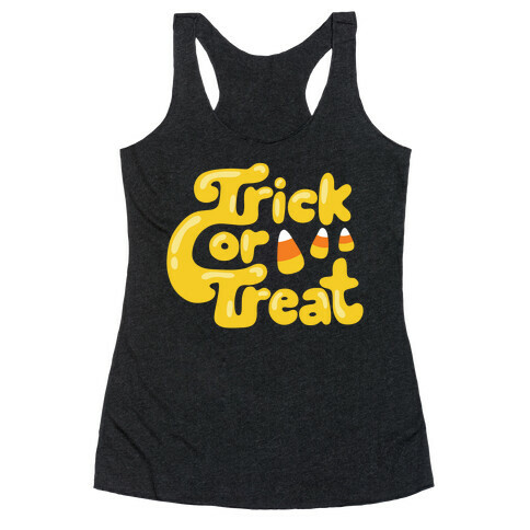 Retro Trick or Treat Racerback Tank Top