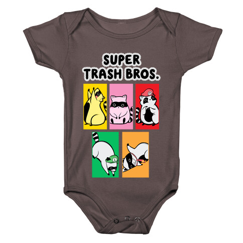 Super Trash Bros. Baby One-Piece
