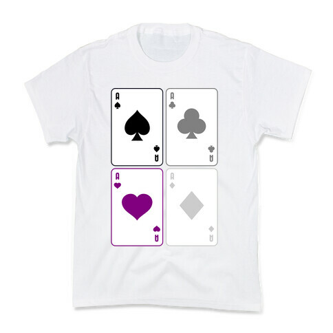 Asexual Aces Pattern Kids T-Shirt