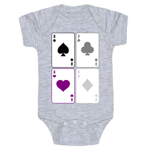 Asexual Aces Pattern Baby One-Piece