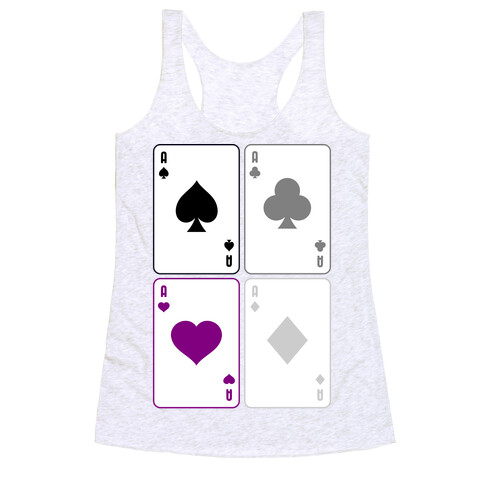 Asexual Aces Pattern Racerback Tank Top