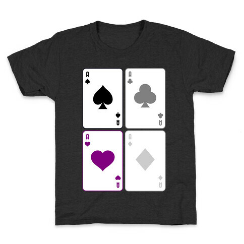 Asexual Aces Pattern Kids T-Shirt