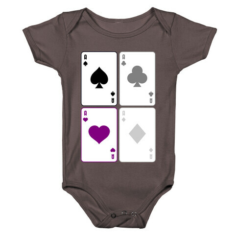 Asexual Aces Pattern Baby One-Piece