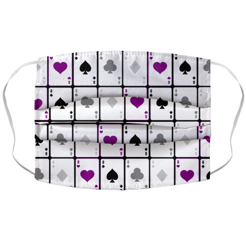 Asexual Aces Pattern Accordion Face Mask