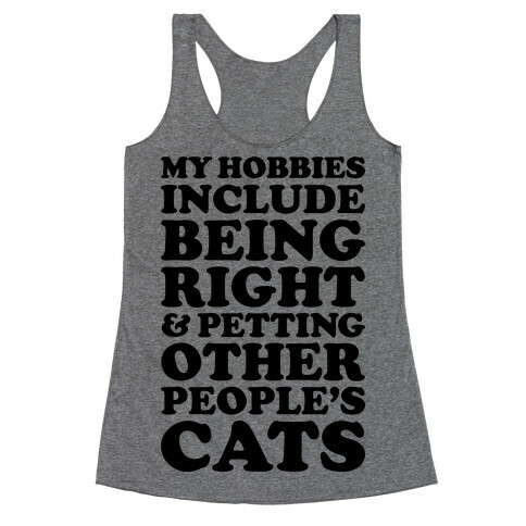 Hobbies Racerback Tank Top