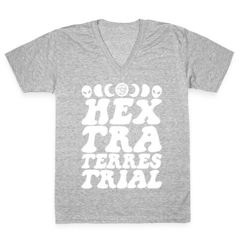 Hextraterrestrial  V-Neck Tee Shirt