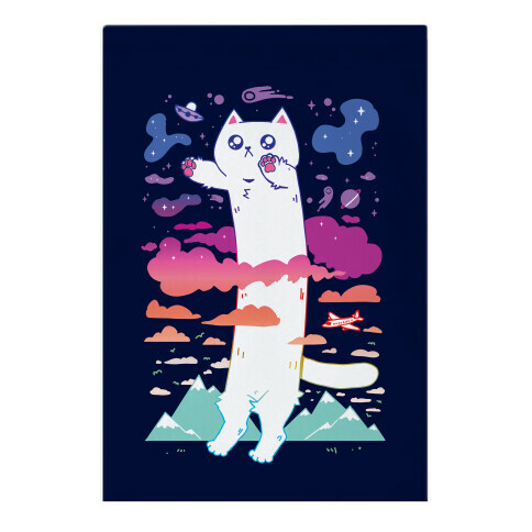 Long Cat Garden Flag