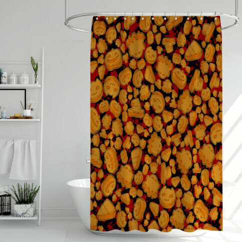 Halloween Nuggies Pattern Shower Curtain