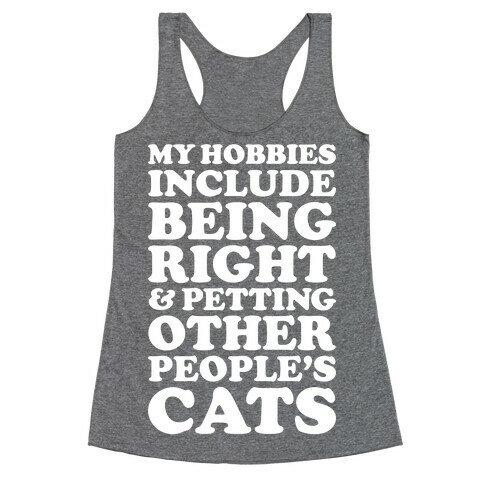 Hobbies Racerback Tank Top