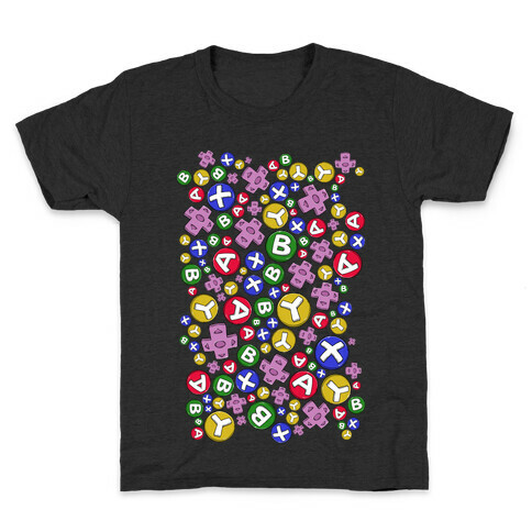 Video Game Controller Buttons Pattern Kids T-Shirt