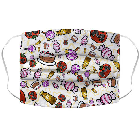 Kirby Munchies Pattern Accordion Face Mask