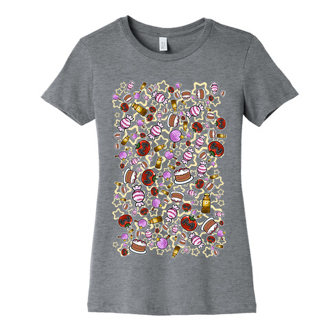 Kirby Munchies Pattern Womens T-Shirt