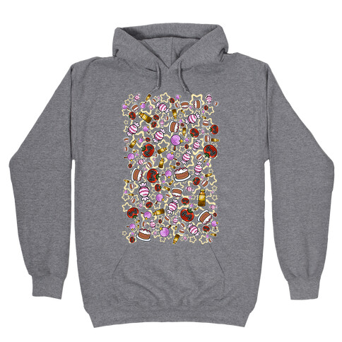 Kirby Munchies Pattern Hooded Sweatshirt