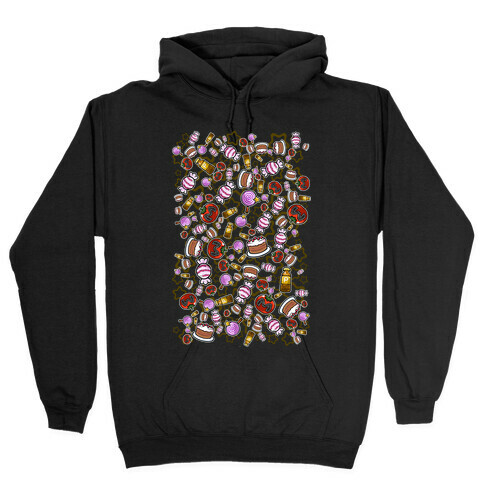 Kirby Munchies Pattern Hooded Sweatshirt