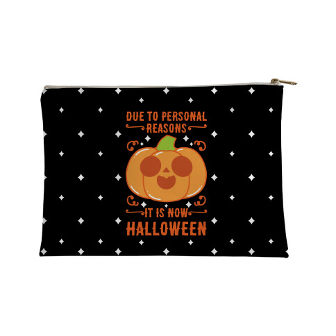 Due To Personal Reasons It Is Now Halloween Pumpkin (Orange) Accessory Bag