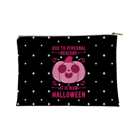 Due To Personal Reasons It Is Now Halloween Pumpkin (Pink) Accessory Bag