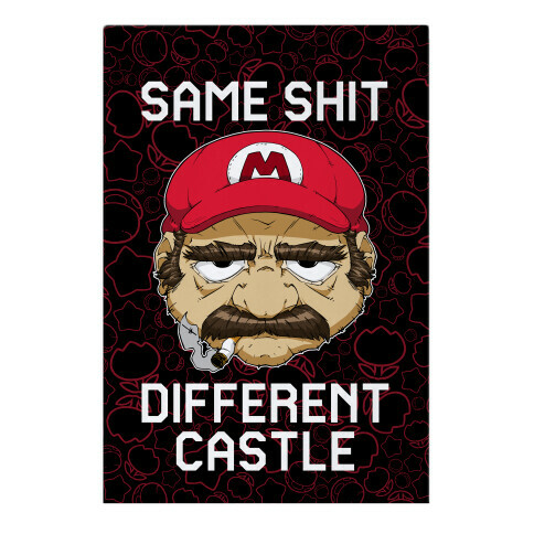 Same Shit Different Castle Garden Flag