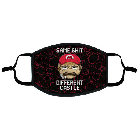 Same Shit Different Castle Flat Face Mask