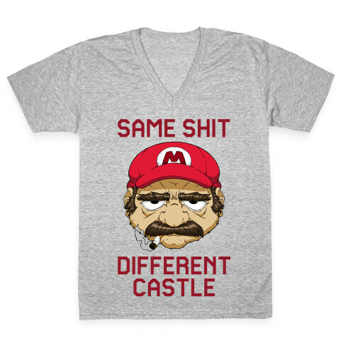 Same Shit Different Castle V-Neck Tee Shirt