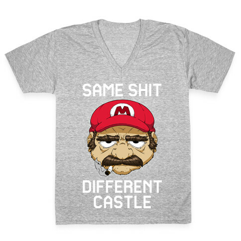 Same Shit Different Castle V-Neck Tee Shirt