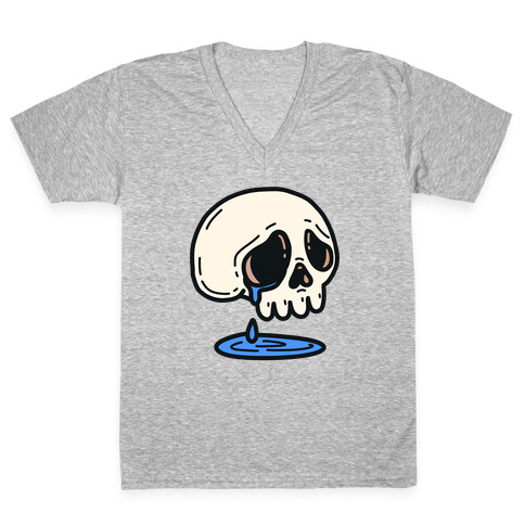 Sensitive Skull V-Neck Tee Shirt