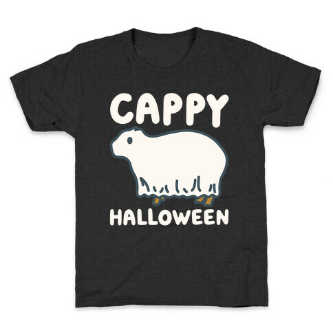 Cappy Halloween Capybara Parody Kids T-Shirt