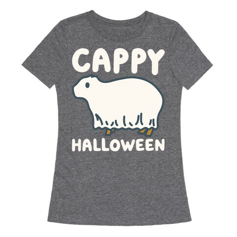 Cappy Halloween Capybara Parody Womens T-Shirt