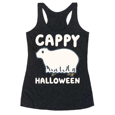 Cappy Halloween Capybara Parody Racerback Tank Top