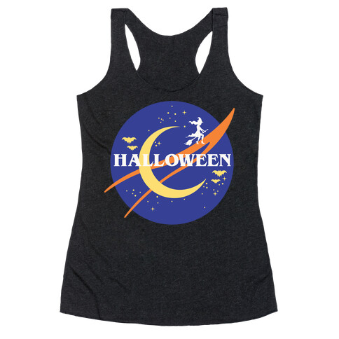 Halloween Nasa Parody Racerback Tank Top