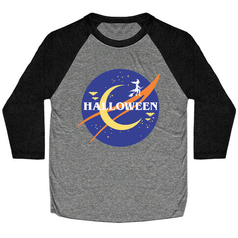 Halloween Nasa Parody Baseball Tee