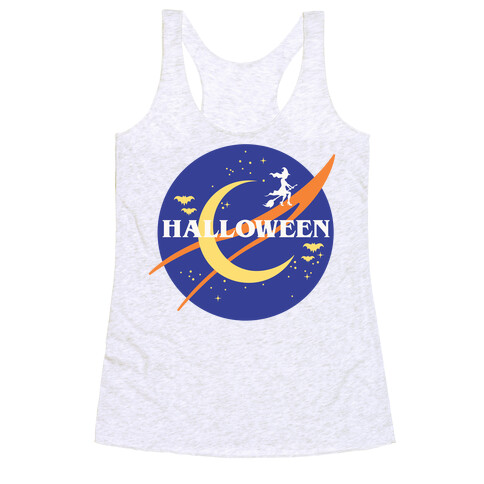 Halloween Nasa Parody Racerback Tank Top