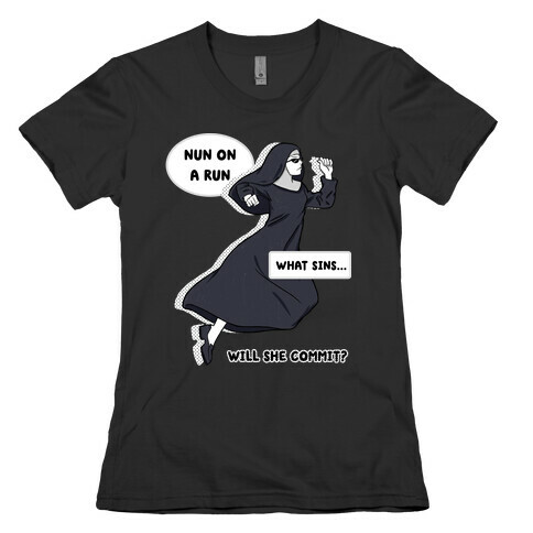 Nun On a Run Womens T-Shirt