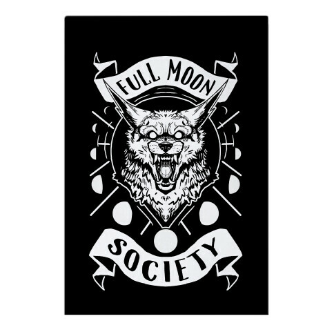 Full Moon Society Garden Flag