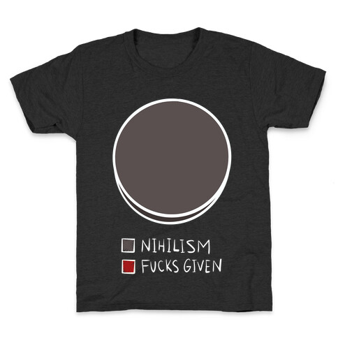 Nihilism Pie Chart Kids T-Shirt