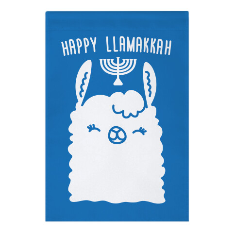 Happy Llamakkah Garden Flag