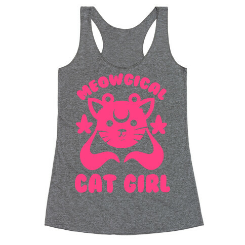 Meowgical Cat Girl Racerback Tank Top