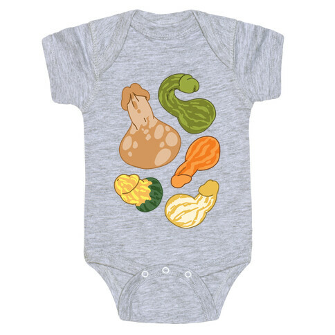 Phallic Gourd Pattern Baby One-Piece