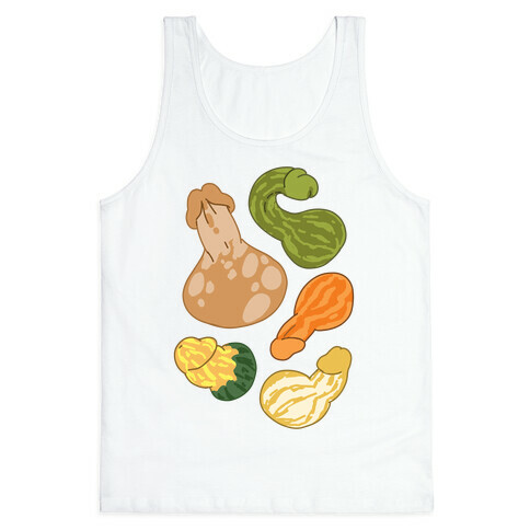 Phallic Gourd Pattern Tank Top